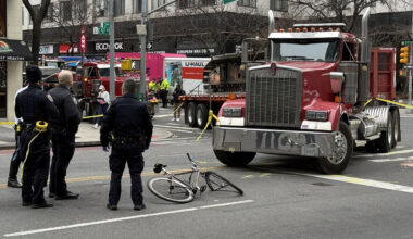 Cyclist Badly Injured By Truck Driver at Busy Midtown Corner