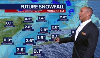 NYC weather: Weekend snowfall, up to 2 inches possible