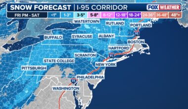 Here's how much snow NY, NJ should expect this weekend