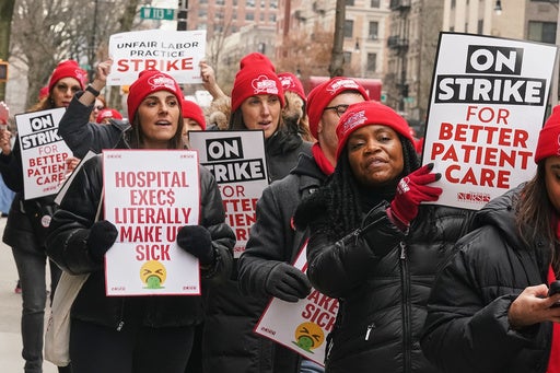 NYC nurses on strike resume negotiations with hospitals on 4th day