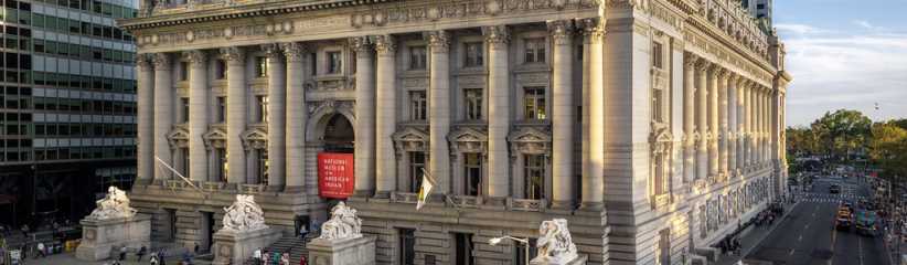 Exterior shot of the National Museum of the American Indian in New York