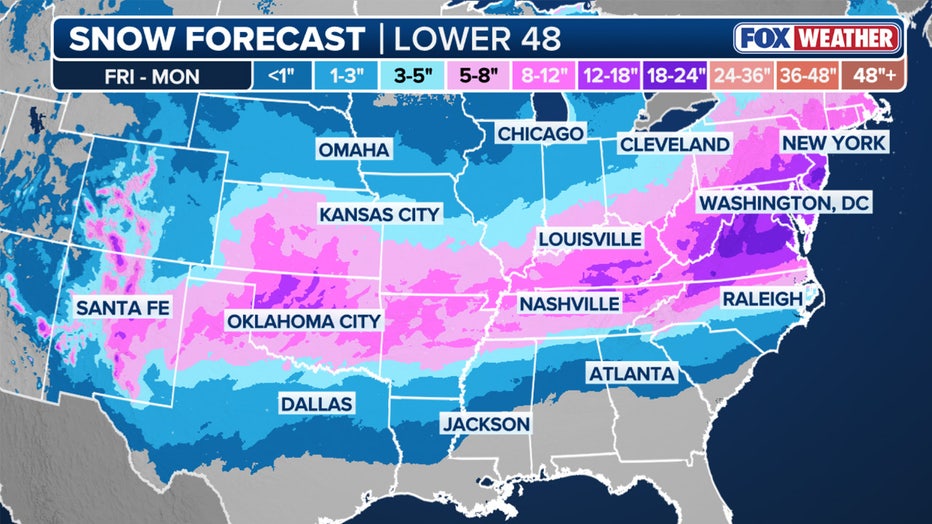 Snow potential.(FOX Weather)