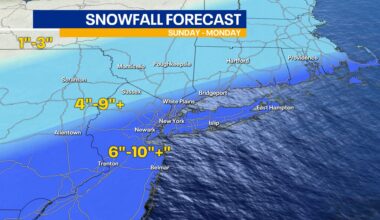 Snow totals for this weekend: Latest NYC, NJ timeline and forecast