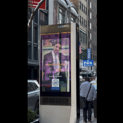 Mamdani is all over LinkNYC. Is that allowed?