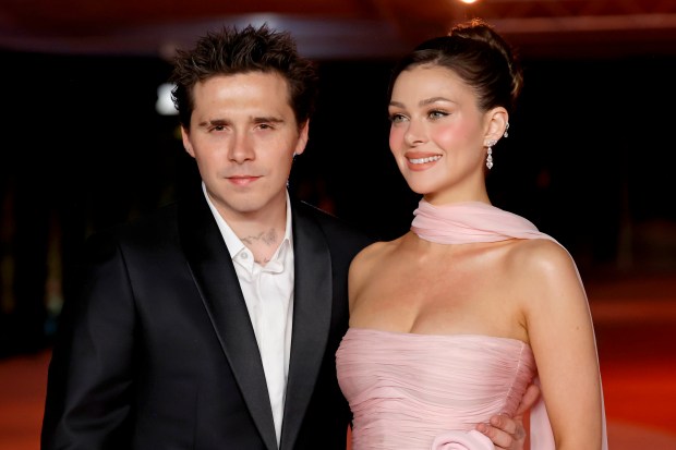 Brooklyn Beckham and Nicola Peltz attend an event in Los Angeles, in 2023.