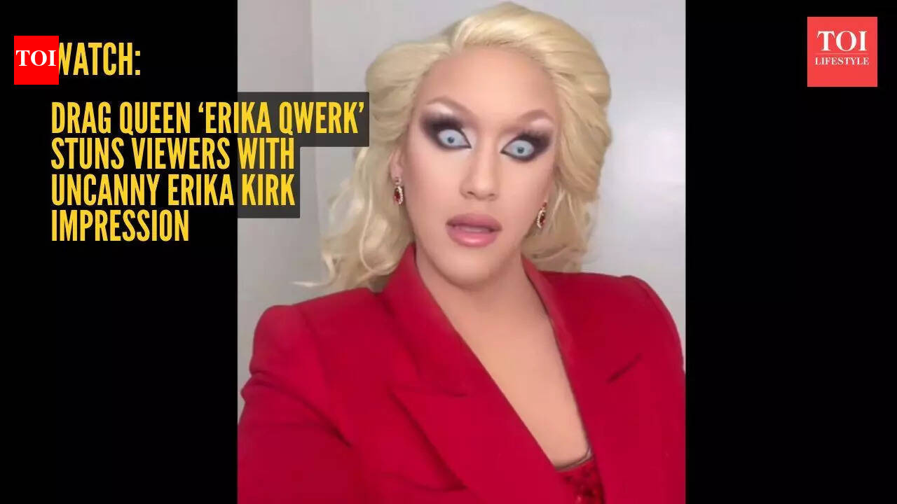 Watch: Drag queen ‘Erika Qwerk’ stuns viewers with uncanny Erika Kirk impression |