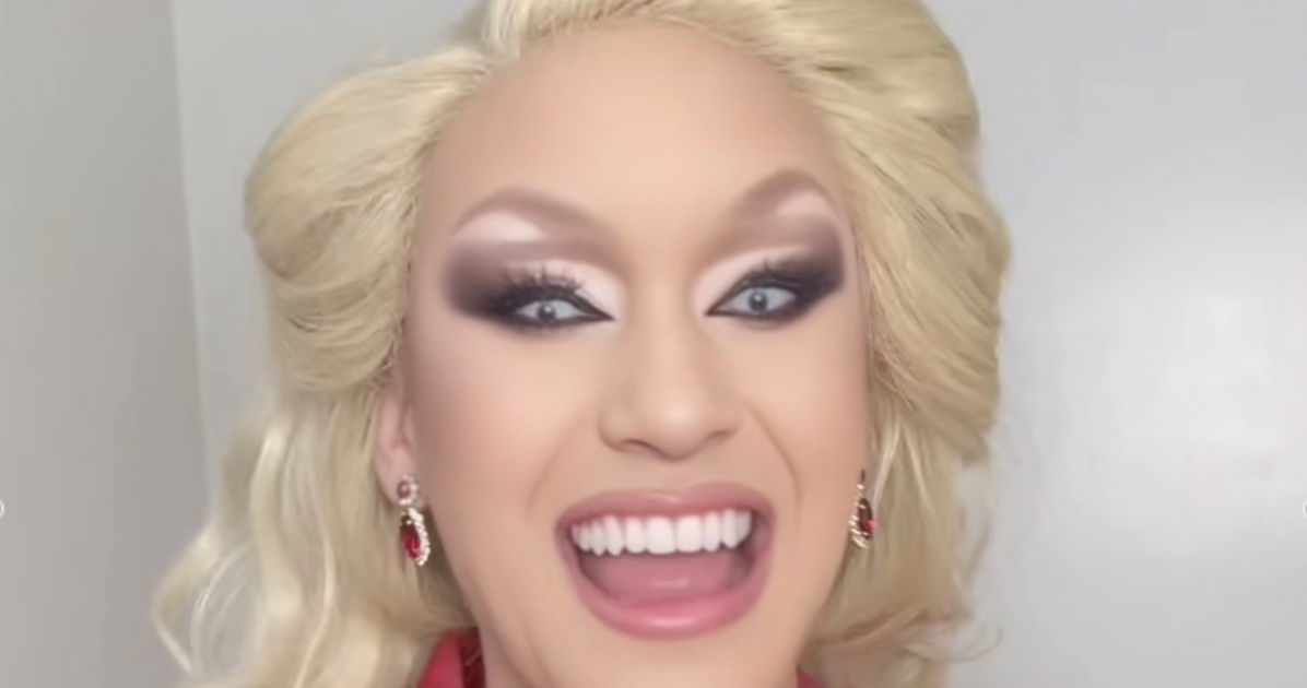 A drag queen's Erika Kirk imitation raises raises thousands for charity