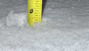 How many inches of snow fell so far in NY, NJ, CT?