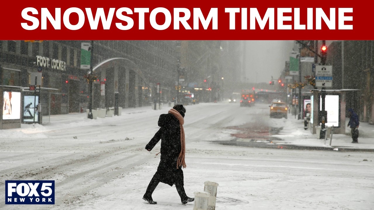 NYC timeline: When will snow be the heaviest?