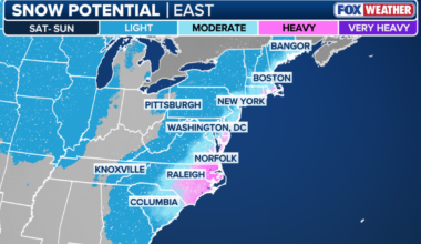 Tracking potential nor’easter that could bring snow to NYC this weekend