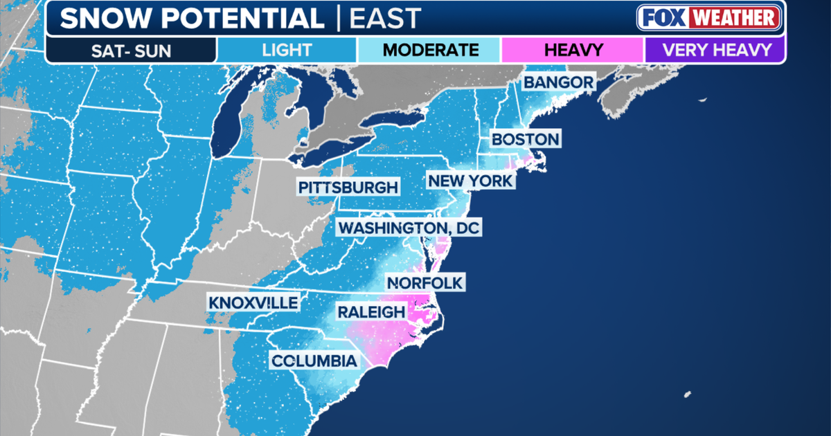 Tracking potential nor’easter that could bring snow to NYC this weekend