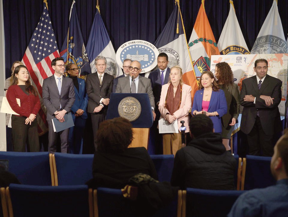 New York City Council Speaker Julie Menin, the Department of Consumer and Worker Protection (DCWP), and Urban Upbound today celebrated Earned Income Tax Credit (EITC) Awareness Day at City Hall, highlighting the critical role free tax preparation plays in helping working families access the refunds they deserve. The event also marked 20 years of Urban Upbound’s partnership with DCWP to provide free, high- quality tax preparation services to New Yorkers. Bishop Mitchell G. Taylor, CEO and Co- Founder of Urban Upbound at podium.
