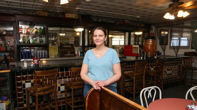 Danielle McClain, daughter of the owners of Eckart’s Luncheonette, at...