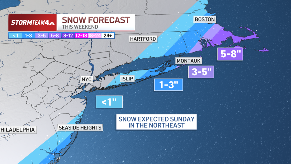 Storm could dump a foot or more of snow — but will miss NYC area – NBC New York