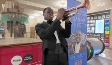 Eganam Segbefia's journey from subway performing to Carnegie Hall with Yankees legend Bernie Williams