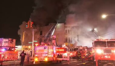 9 people injured after massive fire rip through apartment building in Ridgewood, Queens