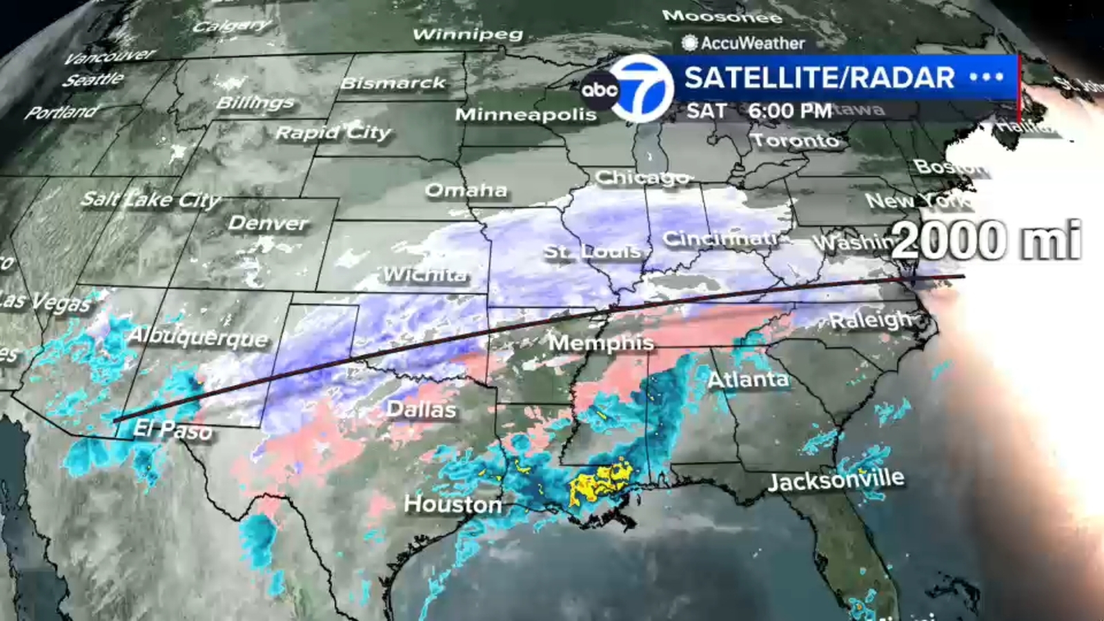 Big winter storm carving icy, 2,000-mile path across US targets NYC, Tri-State with heavy snow, ice
