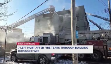 News 12 | Brooklyn | 7 hurt, including 1 firefighter, in Borough Park building fire