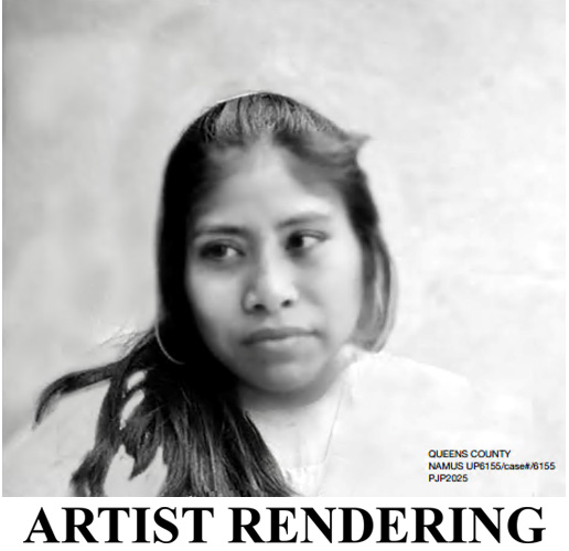 Illustration of the victim in the 1998 strangulation homicide.