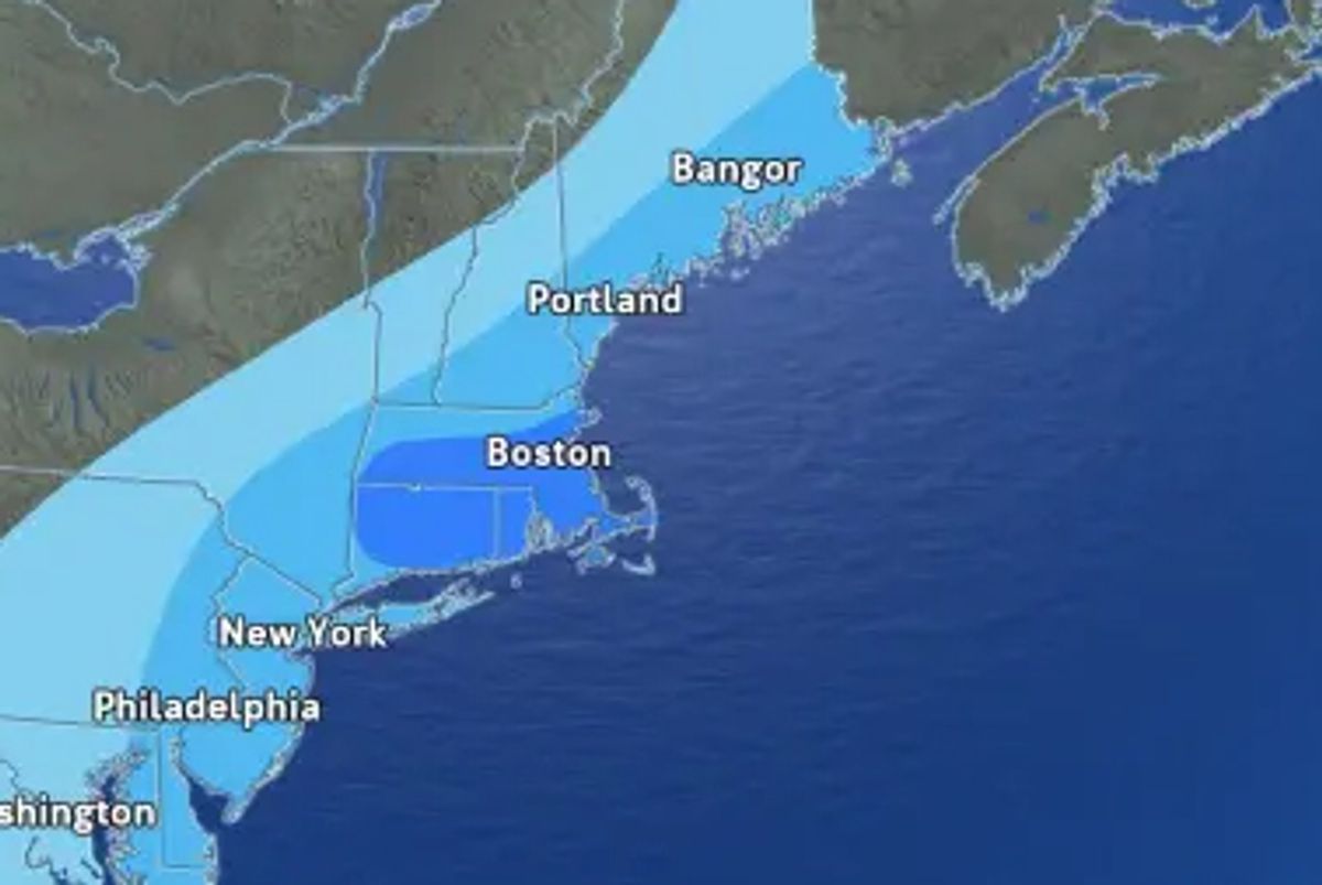 Travel may be difficult due to a swath of snow accumulation caused by a storm that is predicted to intensify