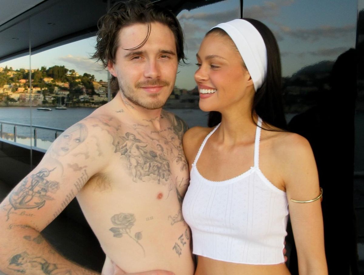 Brooklyn with wife Nicola Peltz