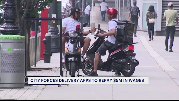 News 12 | Brooklyn | NYC law forces delivery apps to repay $5M in wages
