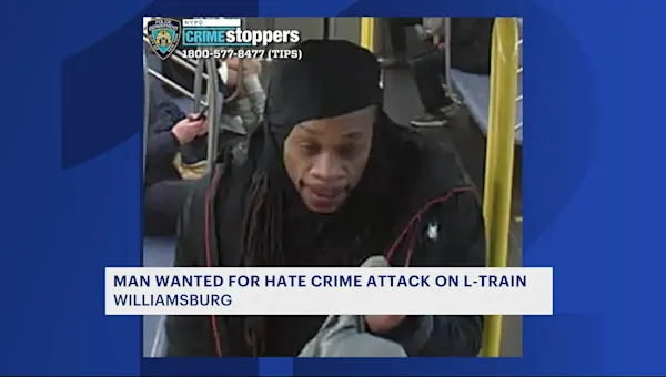 News 12 | Brooklyn | Man wanted for hate crime attack aboard L train at Lorimer Street station