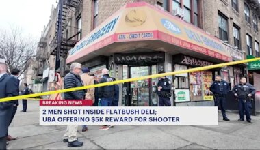 News 12 | Brooklyn | 2 men shot inside Flatbush deli; UBA offers $5,000 reward for information