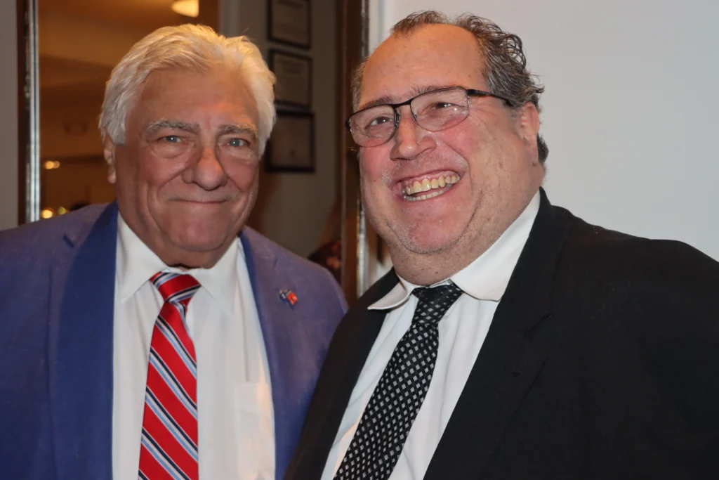 Hon. Frank Seddio, left, alongside Hon. Brian Gottlieb. Brooklyn Eagle photo by Mario Belluomo