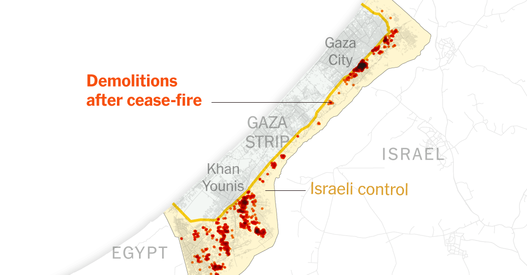 Two Months After Cease-Fire, Israel Is Still Demolishing Gaza
