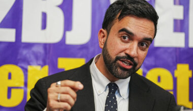 New York City Mayor Zohran Mamdani speaks in Manhattan. (Barry Williams/New York Daily News/TNS)