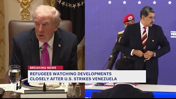 Venezuelan refugees in New York City react to overnight U.S. strikes, Maduro’s capture