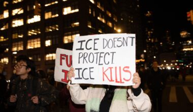 Photos from the anti-ICE march in New York