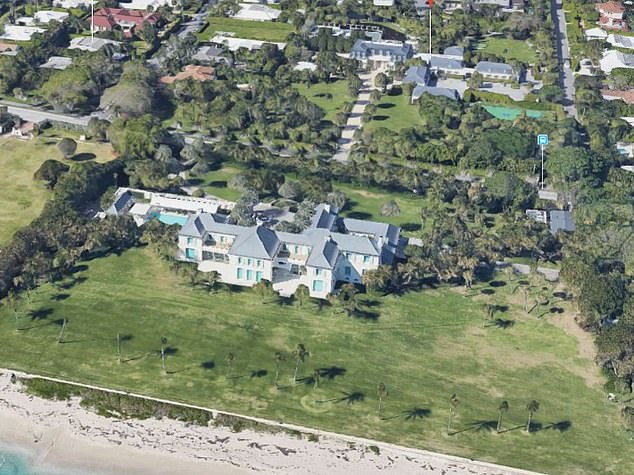 If the pair grow tired of the weather, they can pop over to their £76million, 44,000sq ft home in Palm Beach, one of the most expensive homes in the area of Florida