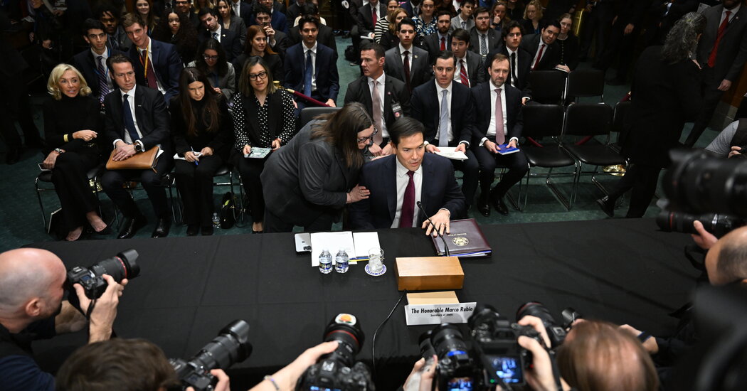 Trump Live Updates: Rubio Testifies on Venezuela, President Threatens Iran