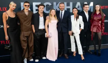 Beckham family: courtesy of Getty Images
