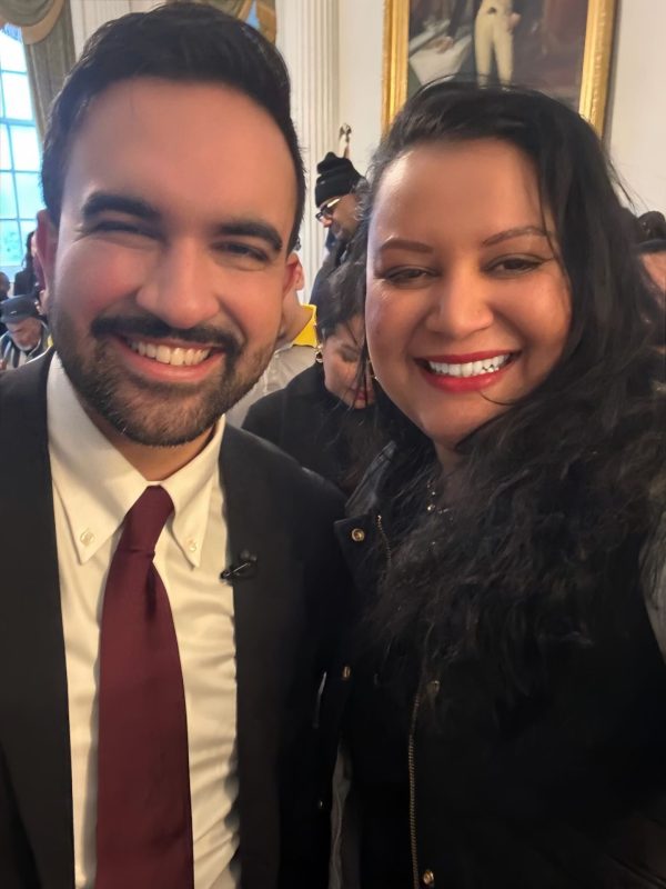 zohran mamdani mayor and preeta sinha city hall inauguration