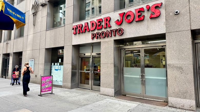 Outside of Trader Joe's store in Manhattan