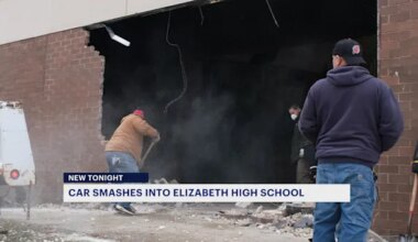 Car crashes into Elizabeth HS auditorium, injuring student