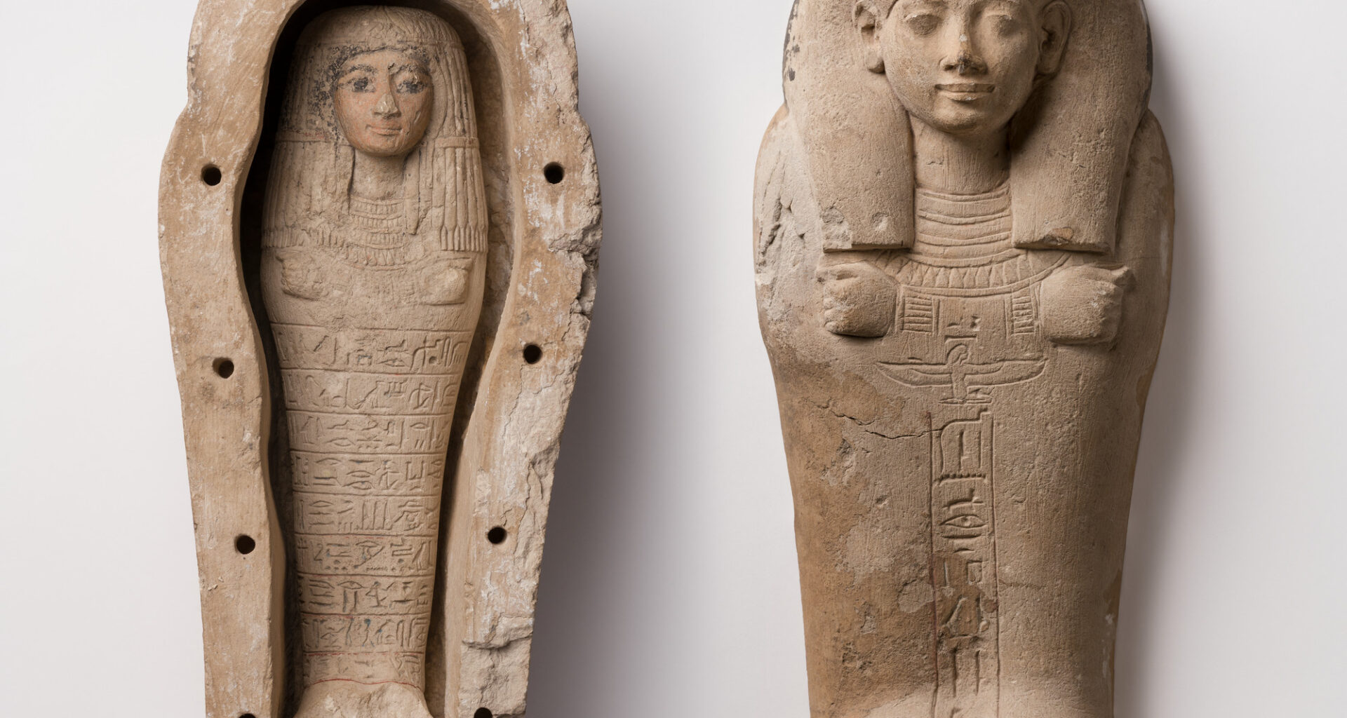 Shabty of Iuy, ca. 1539–1400 B.C.E. Limestone and pigment. Brooklyn Museum, Charles Edwin Wilbour Fund, 37.129E. (Photo: Brooklyn Museum)