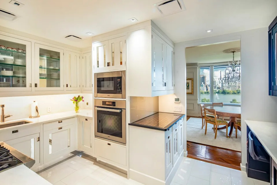 The renovated chef’s kitchen. Brown Harris Stevens