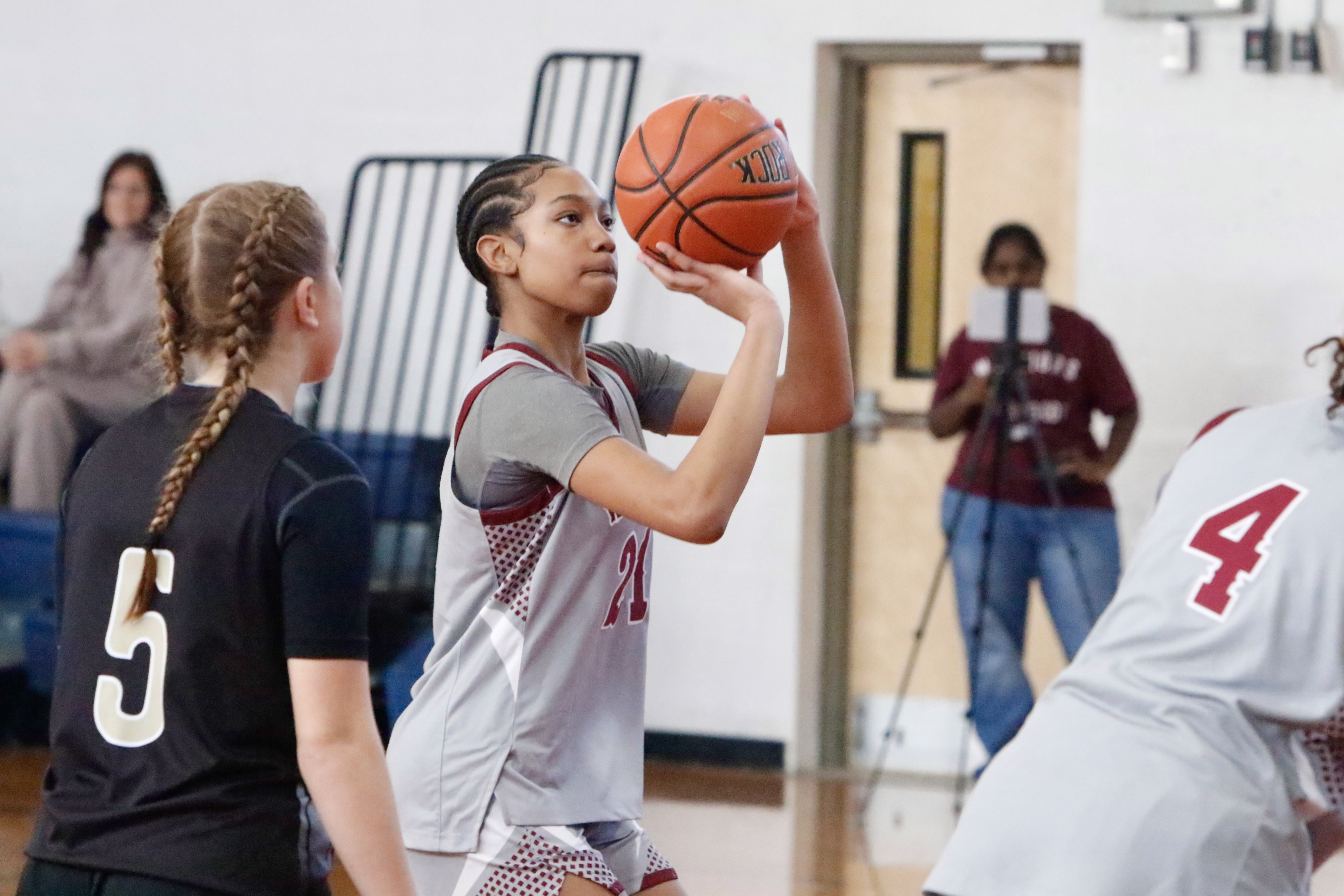 Curtis' Sanaya Frederick lines up a free throw during a Borough President's Cup matchup vs. MSIT on Jan. 24, 2026.