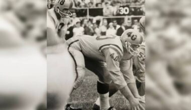 Cam Innes, #40, was a centre offensive lineman with the Queen&rsquo;s Golden Gaels football team from 1968 to 1971, helping the team Yates Cup, Churchill Bowl, and the Vanier Cup in his rookie year. (Contributed photo)