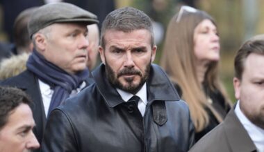 David Beckham pictured for the first time since son Brooklyn's explosive statement