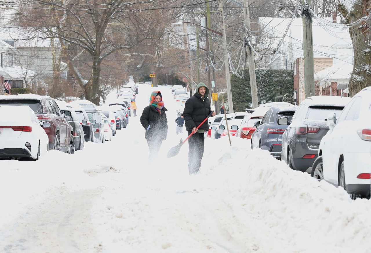 Major snowstorm on Staten Island