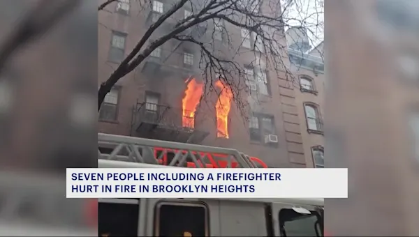 Seven injured, 2 severely, in Brooklyn Heights brownstone blaze