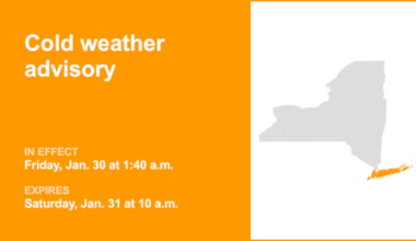 NY weather: Cold weather advisory for part of New York until Saturday morning – negative wind chills