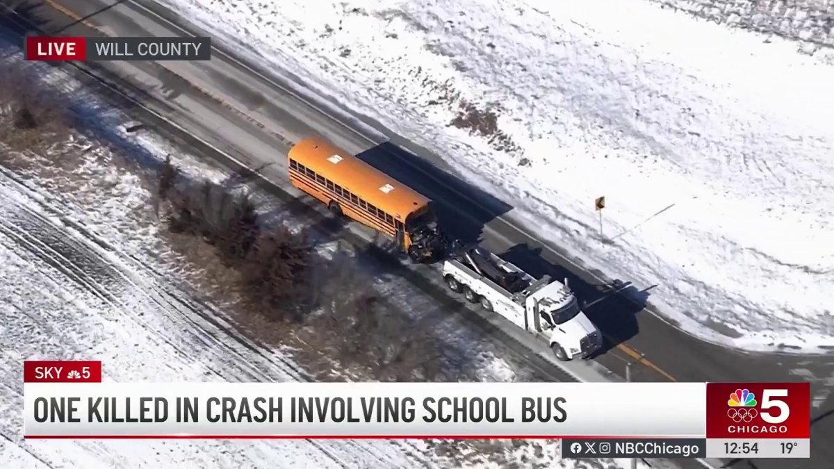 School bus crashesManhattan Monee Road between Schoolhouse and Cedar Roads was expected to be closed “until further notice,” as an investigation continues. with car in suburban Manhattan kills 1, injures 11 – NBC Chicago