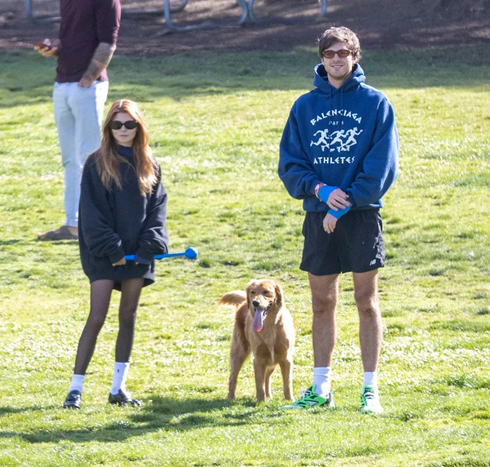 Earlier Wednesday, the exes (pictured above in 2022) were seen leaving a hotel together. Diggzy/Jesal/Shutterstock