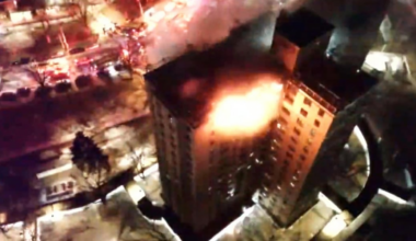 Gas explosion, fire on top floors of New York City apartment building kills 1, injures 14